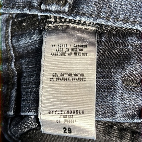 GUESS JEANS STRETCH SIZE 29 DARK BLUE STRAIGHT LEG JEANS - Picture 8 of 8